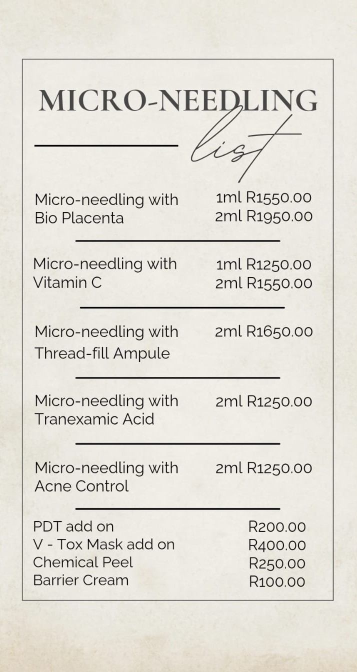 Advanced Facial Pricing